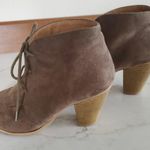 Maurice's  Chunky Heel Brown Suede Ankle Booties Size 8.5 Photo 3