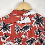 Tahari  100% Linen Button Down Shirt Short Sleeve Hawaiian Top Size L Photo 12