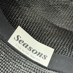 Vintage Feather Trim Statement Hat, Dramatic Black and White Church Derby EUC Photo 5