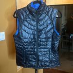 Bernardo  Goose Down Black Blue Puffer Vest Size Small Photo 3