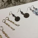 Lot Of 4 Costume Pierced Earrings Dangle Drop Photo 4