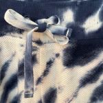 Wonderly  NWT blue tie dye fleece pull-on drawstring cuffed shorts w/ pockets. S Photo 1