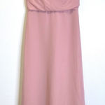 Revelry Skye Chiffon Side Split‎ Dress Blush Rosette Pink Size 6 Photo 0