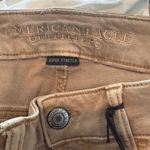 American Eagle  Brown Midi‎ Shorts Size 8 Photo 3