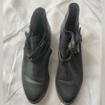 Dark Gray Buckle Booties 1.5inch Heel Size 8 Photo 1