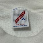 Jerzees Vintage 1980’s  Mickey Mouse Uni-Sex XL White Shoes Pullover Sweatshirt Photo 5