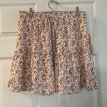 Paper Crane NWT Ruffled Skirt Womens Skirt Drawstring Floral Pull On size Large Photo 0