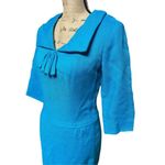 1960s Eve Le qoc Tiffany Blue Retro Pencil Dress Women size 4 Vintage Photo 3