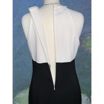 Vintage Georgiou Studio Black & White Halter Top Maxi Dress Size 12 Photo 6