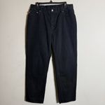 Ralph Lauren NWOT Lauren Jeans Co.  Straight Leg Denim Jeans Women's 14 Black Photo 4