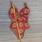 Goldenpoint Swimsuit Mod Floral One Piece S Small Red Photo 3