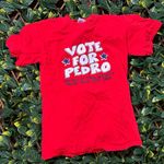 Vote for Pedro Red T Shirt Size Small Photo 0