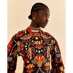 Farm Rio 💕💕 Nature Beauty Red Scarf Backless Midi Dress ~ Large L NWT Photo 4