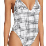 New. New. Dolce Vita plaid swimsuit. Small. Black Photo 0