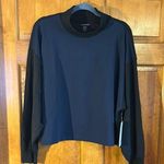 Athleta Women’s Venice Black/Navy Mock Neck Sweat Shirt Sz 1X-NWT Photo 0