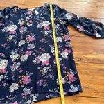 Hippie Rose  Floral Blouse Criss Cross Detail Sheer XL Photo 4