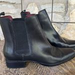 Ralph Lauren Kathrine Chelsey boot size 6 1/2 Black Leather / red in side Photo 11