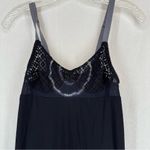 Free People  Intimatley Midi Lingerie Dress Lace Tie Die Petite Small Blue Photo 1