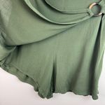 Torrid Wrap Skirt Skort Sz 2X Olive Green O Ring Short Flowy Photo 6