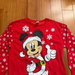 Disney  Mickey Mouse Light Up Ugly Sweater Christmas Sweatshirt Size L Photo 2