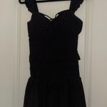 Tularosa Black Impeccable Pig Rutched Mini Dress Photo 0