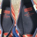 Kate Spade Keds Lace-up Canvas Sneaker Red White Stripes Size 9 Photo 9