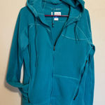 Columbia Teal Omni-Shield Advanced Repellency Fleece Full-Zip Hoodie Photo 0