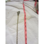 None Unbranded Chain Link Metal Belt Y2K Glam Silver 38” Photo 7