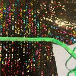 Colorful Sequin Women's Top Black Photo 4