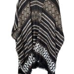 Lucky Brand Open-Front Kimono Cardigan Shawl With Fringe Hem One Size Photo 0