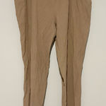 Coldwater Creek  smocked gauze textured pull on wide leg‎ pants tan beige size XL Photo 0