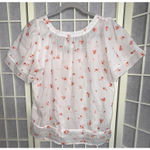 Trovata Birds Of Paradise Cottagecore Coquette Fairy Floral Embroidered Blouse S Photo 1