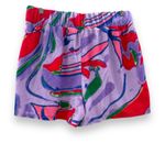 Juicy Couture Juicy‎ Couture Purple Swirl Tie Dye Terry Cloth High Rise Pull-On Shorts Sz L Photo 1