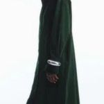 COS 💕💕 Corduroy Midi Shirt Dress ~ Green US 6 Photo 4