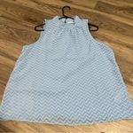 Anthropologie Maeve by  Baby Blue Charley Halter Blouse; Large Photo 0