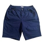 Denim & Company D& Co. navy blue Bermuda shorts size 1X Photo 0