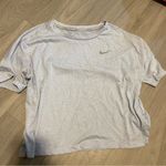 Nike  light blue cropped running shirt Photo 0
