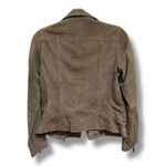 H&M Women's Faux Suede Biker Jacket – Size 2 – Taupe – Edgy & Versatile Photo 5