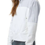 Adidas  Golf Quarter Zip Fleece Pullover Womens Size 2XL White Blue Lightweight Photo 0