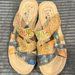 L’Artiste Women’s Sandals Caiman Slide On Adjustable Strap Sz 37 EUC Photo 0