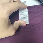 Victoria's Secret  Pink Pocket Tee W/ Dog Logo Purple Cotton Women's Size XS Photo 5