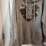 Torrid Size 2 Gray Hooded Sweater with Camo Heart Photo 10