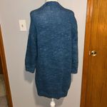 Johnny Was  Open Front slouchy 3/4 sleeve cardigan blue size S‎ Photo 2