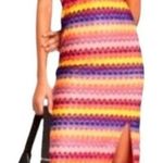Wild Fable  Womens  Crochet Lace Halter Dress Lined Slit Midi Multicolor Size‎ XS Photo 1