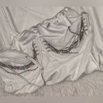 House Of CB NWOT  Grace Crystal embellished velvet white mini dress sz M Photo 8