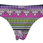 Sabz Swimwear Bikini Bottom Womens Small Geometric Paisley Made in Colombia Photo 1
