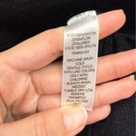 Black Rivet  Black Top with White Lace Sleeves Photo 4