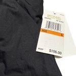 MICHAEL KORS Chain Trim One Shoulder Tankini Top Swim Asymmetric Black NWT Small Photo 4