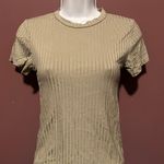 SheIn New Light Green Ribbed Soft Bodycon Top Size Petite Medium Photo 0