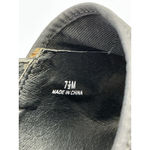 Dress Barn Womans  Sandals 7.5 M Open Toe Sling Back Black Elastic Wedge Heel Photo 6